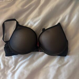 La Senza Black Mesh Bra 34B